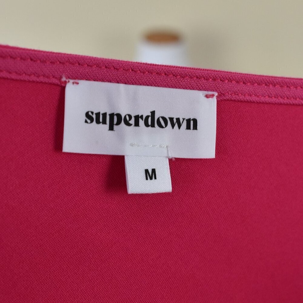 Superdown Nava Asymmetrical One Shoulder Mini Dress - M - Picture 8 of 8